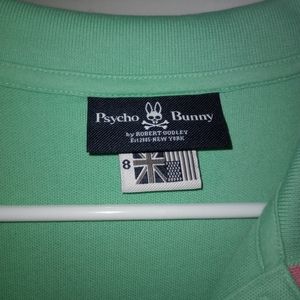 Men's Psycho Bunny Polo Teal shirt.